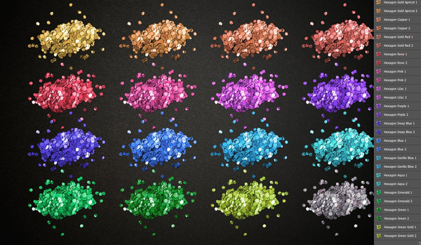 Glitter Pro Styles Photoshop Actions and Brushes