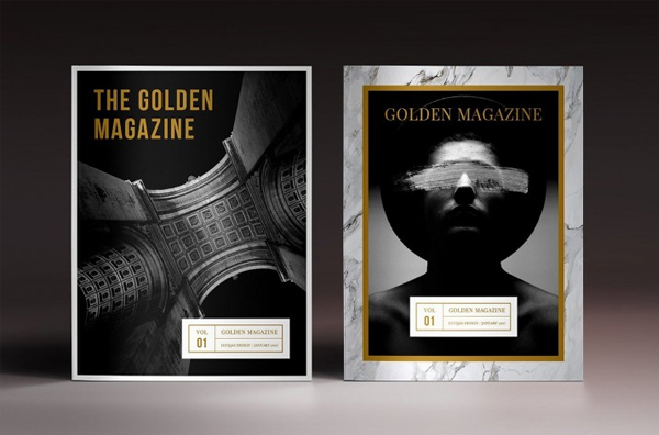 Golden Minimal Magazine