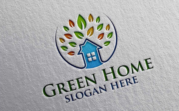 Green Home Logo Design