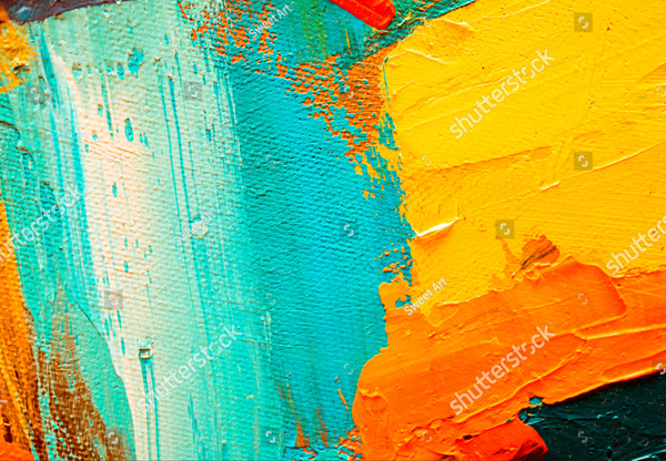 Hand Drawn Oil Painting Photo Background