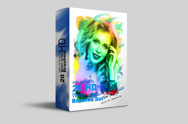 Hand Painted Watercolor Wash Photoshop Brushes