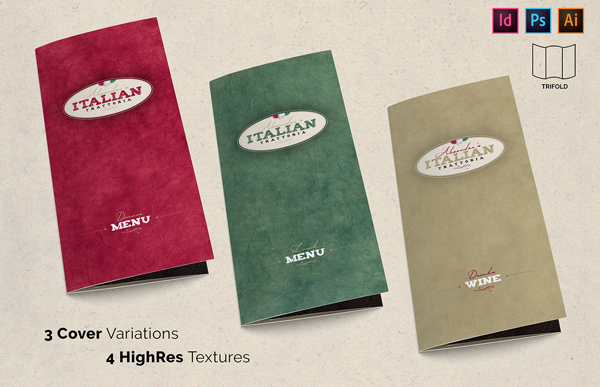 Italian Pub Menu Template