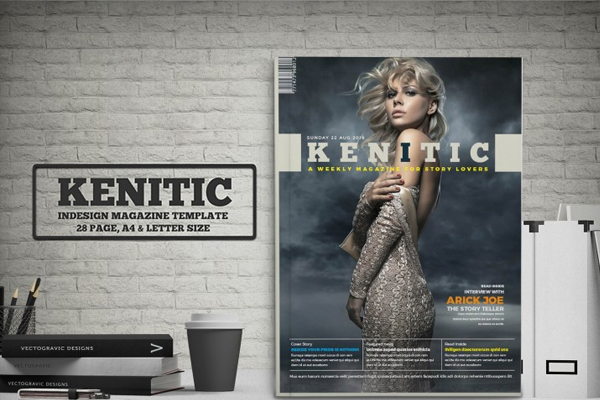 Kinetic Minimal Magazine Template