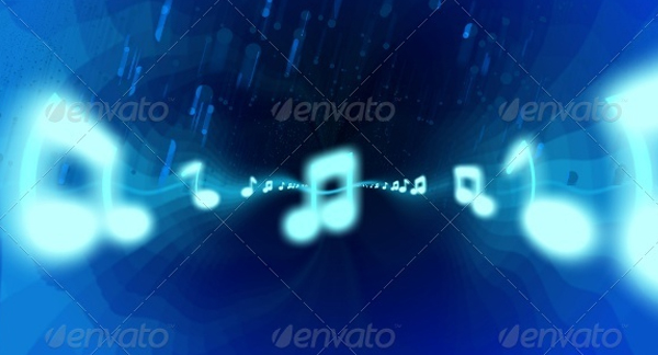 Music Melody Youtube Background Template