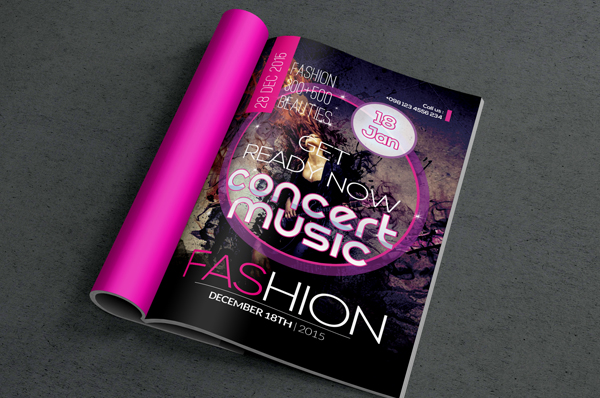 Musical Band Magazine Cover