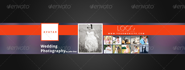Photographer Youtube Banner Background Template
