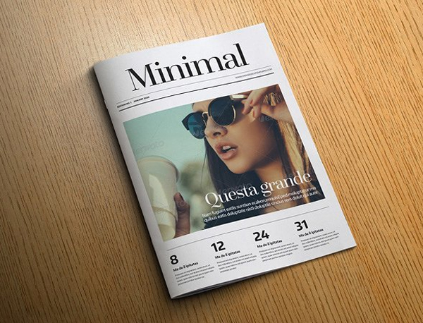 Professional Quality Minimal Magazine
