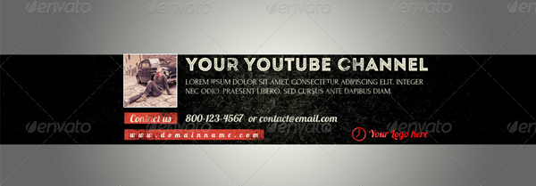 Retro Youtube Background Template