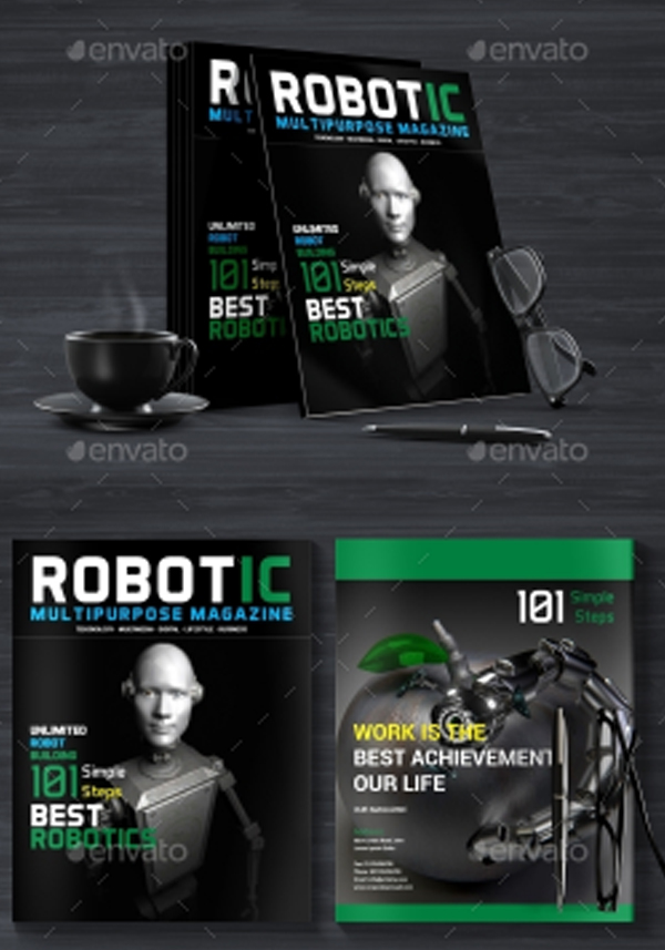 Robotic Magazine Design Templates