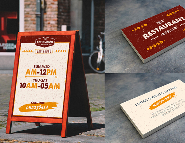Rustic Pub Menu Illustrator Template