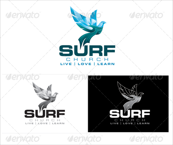 Surf Church Logo Template