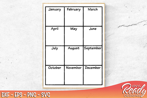 Blank Yearly Calendar Template