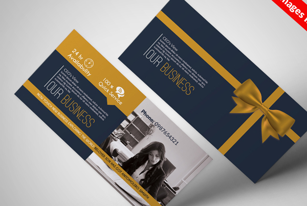 Business Gift Certificate PSD Templates