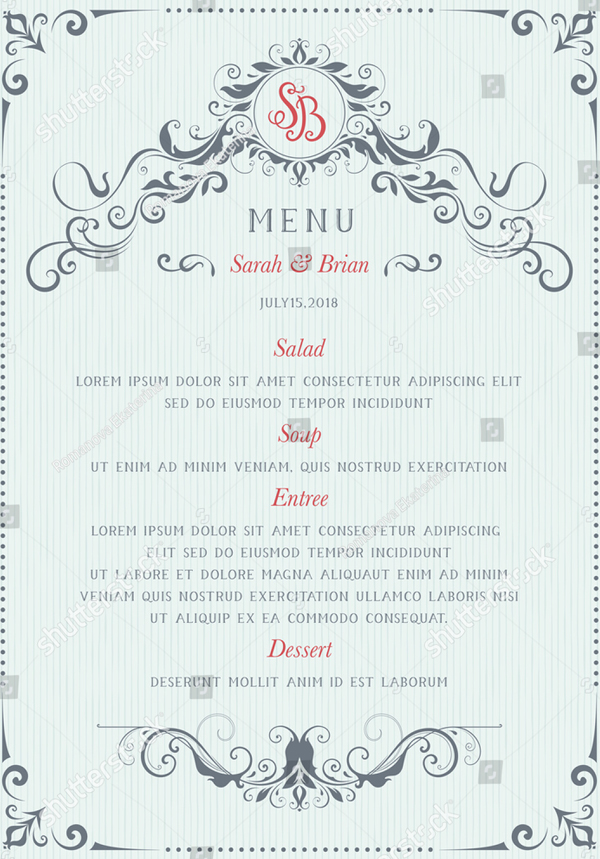 Classic Dinner Invitation Template