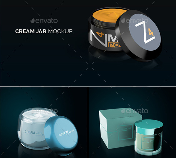 Cream Jar Packaging Mockup