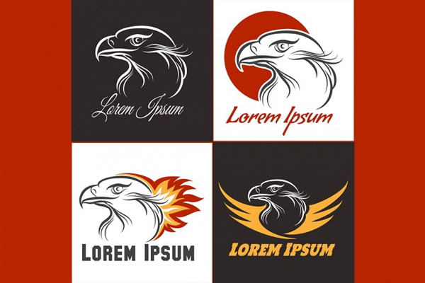 Eagle Emblem Set Template