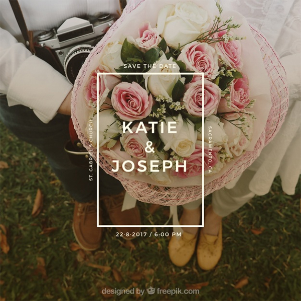 Free Elegant Wedding Vector Design