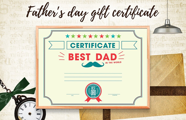 Father's Day Gift Certificate