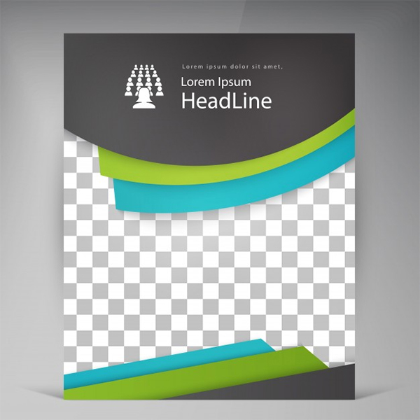 Free Abstract Blank Vector Brochure