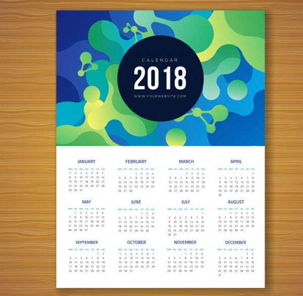Free Abstract Calendar