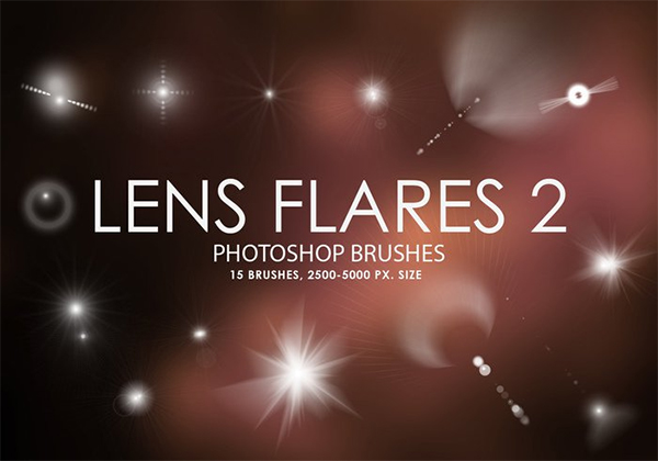 Free Lens Flares Photoshop Brushes