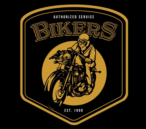 Free Retro Vintage Motorbike Logo Template