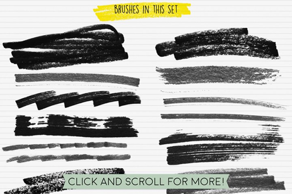 Highlighter Photoshop Brushes