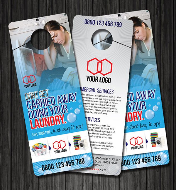 Laundry Door Hanger Design Template