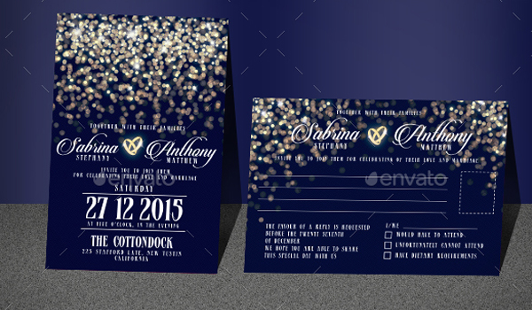 Letterpress Wedding Invitation Design