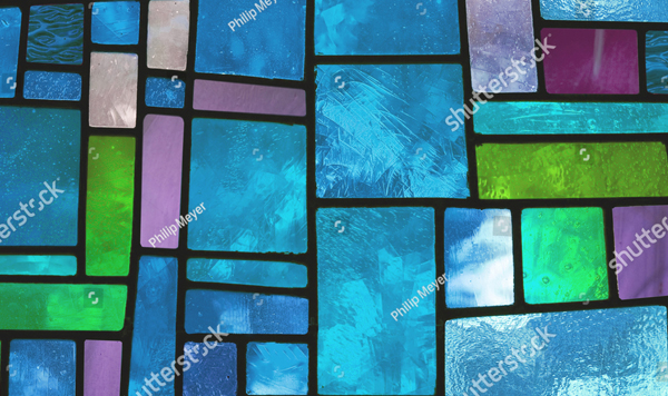 Multicolored Stained Glass Texture