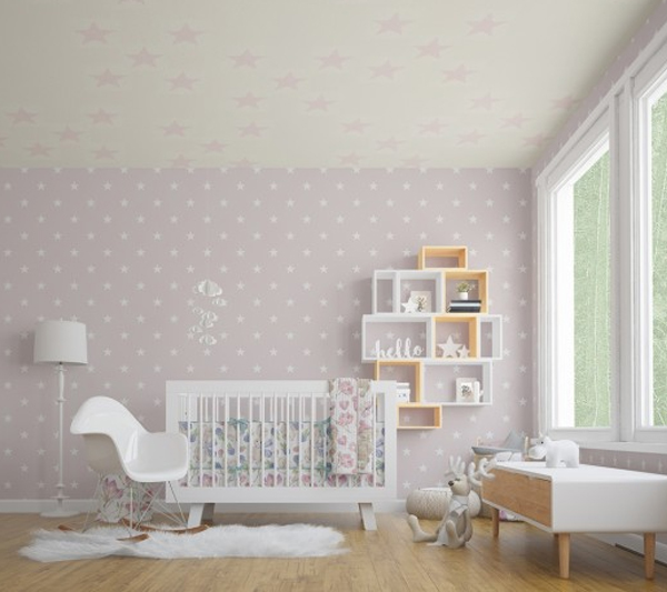 Nursery Crib Walls Ceiling Mock-up Pack