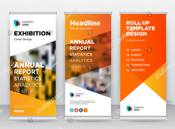 Rollup Advertising Banner Templates