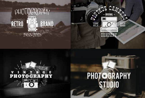 Photography Retro Logo Templates