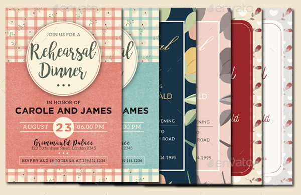 Printable Dinner Invitation Bundle