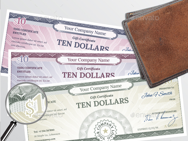 Printable Gift Certificate Template