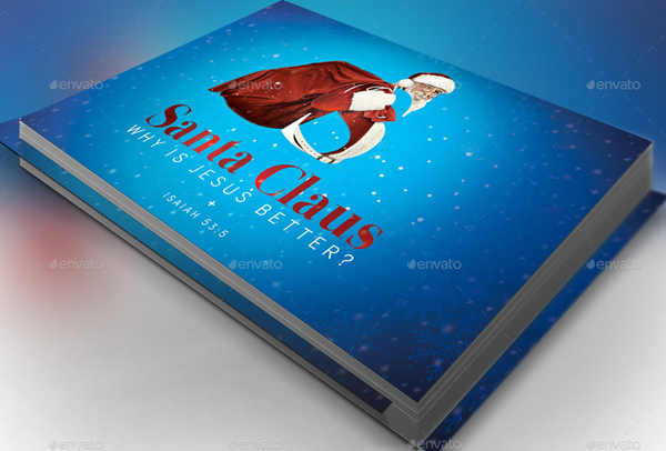 Santa Christmas Postcard Template