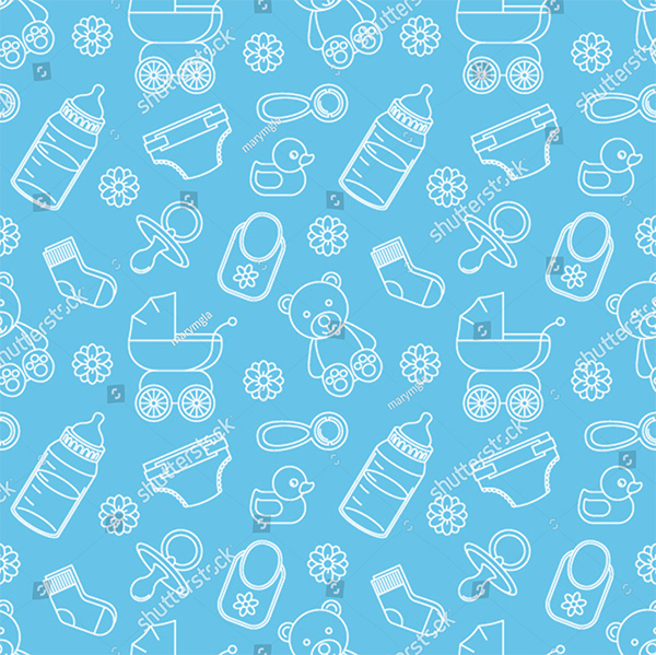 Seamless Baby Vector Patterns