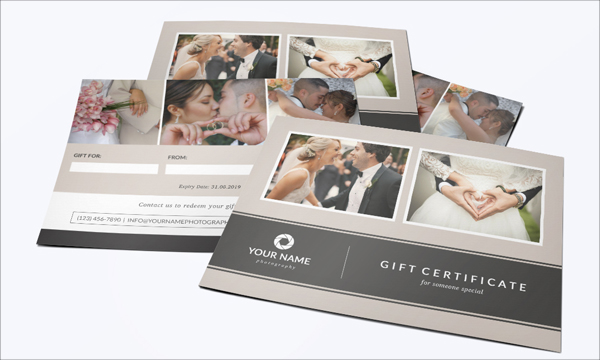 Simple Photography Gift Certificate Template