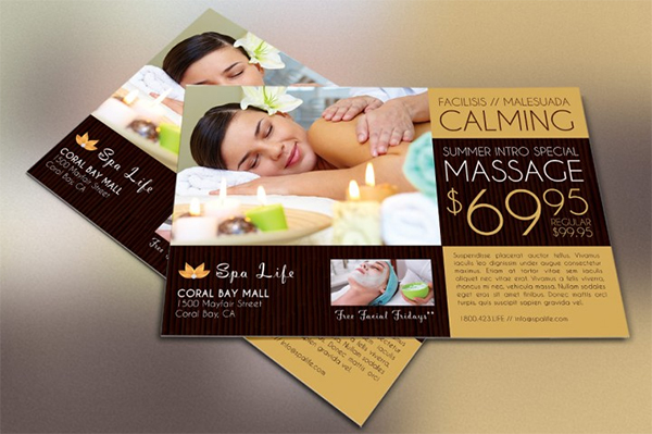 Spa Resort Flyer Design Template
