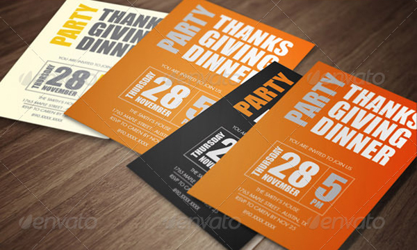 Thanksgiving Dinner Invitation