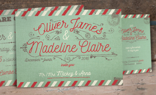 Affordable Letterpress wedding Invitations
