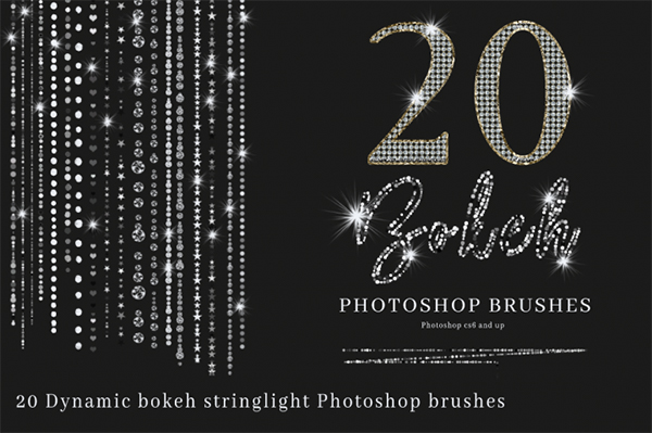 Bokeh String Light Photoshop Brushes