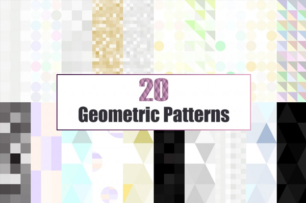 20 Glitter & Geometric Patterns