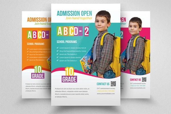 Admission School Flyers