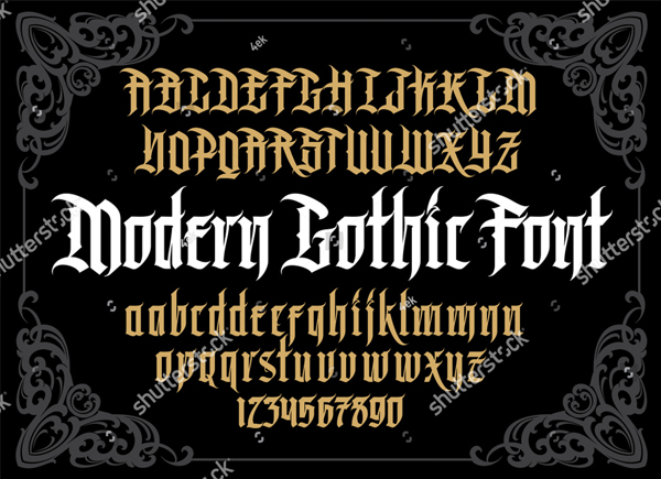 Alphabet Tattoo Font