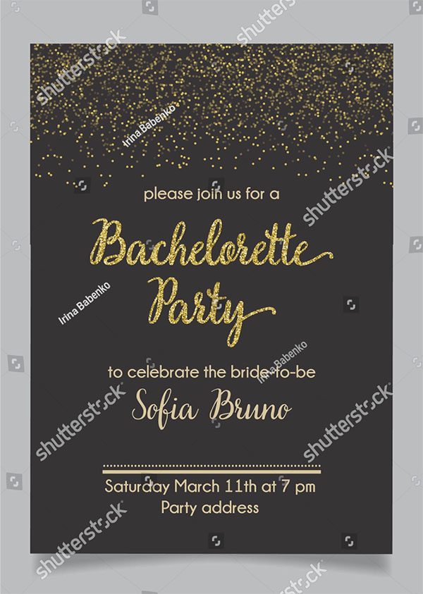 Bachelorette Party Bridal Shower Invitation