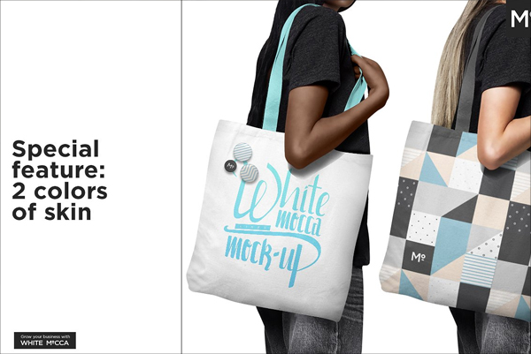 Canvas Shopper Bag Mockup