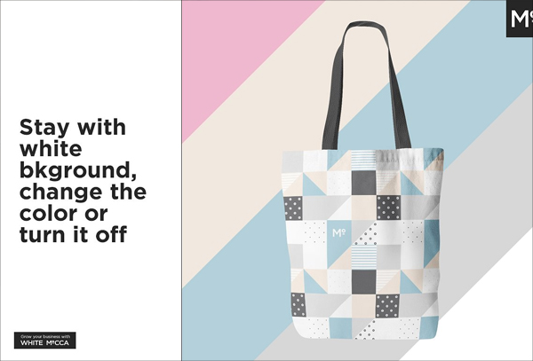 Canvas Tote Bag Mockup PSD Template