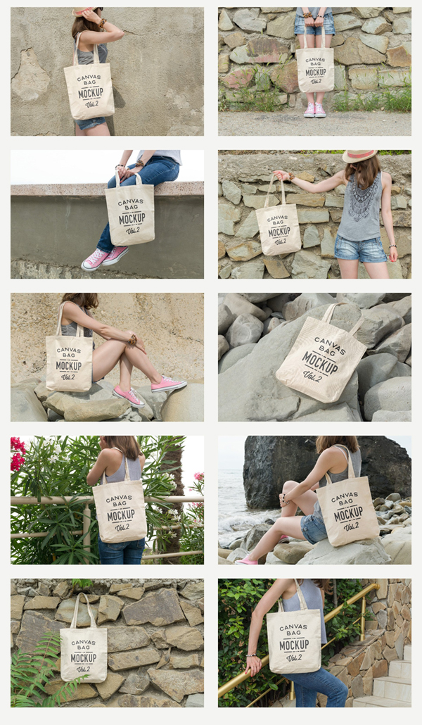 Canvas Tote Bag Mockups Pack
