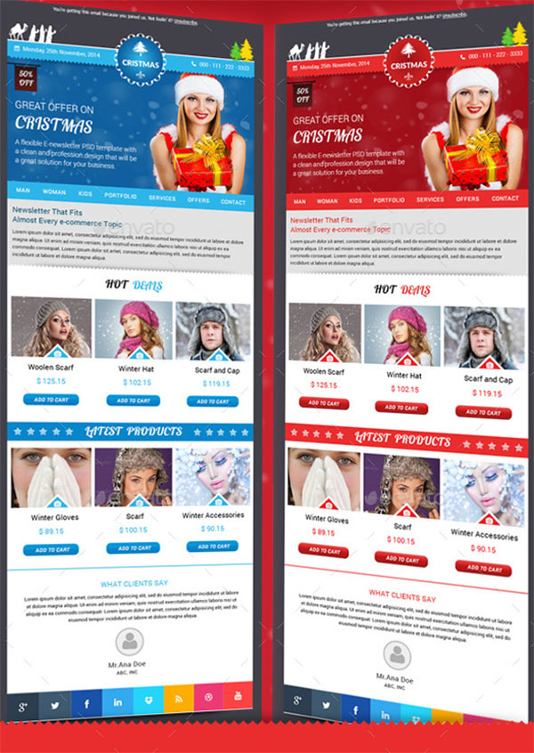 Christmas Email and Newsletter